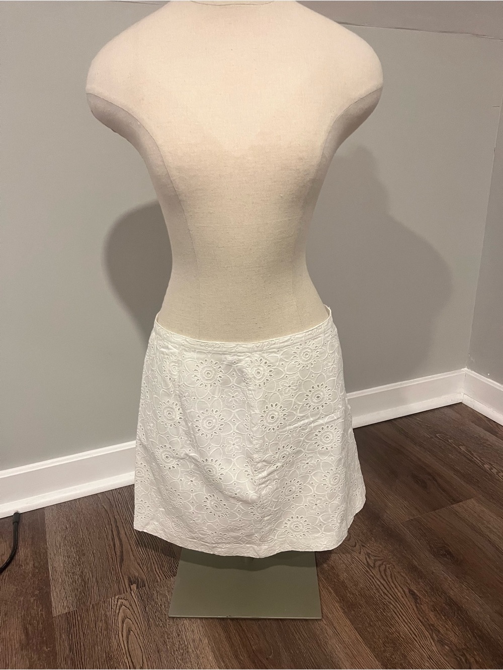 Madewell White Eyelet Mini Skirt